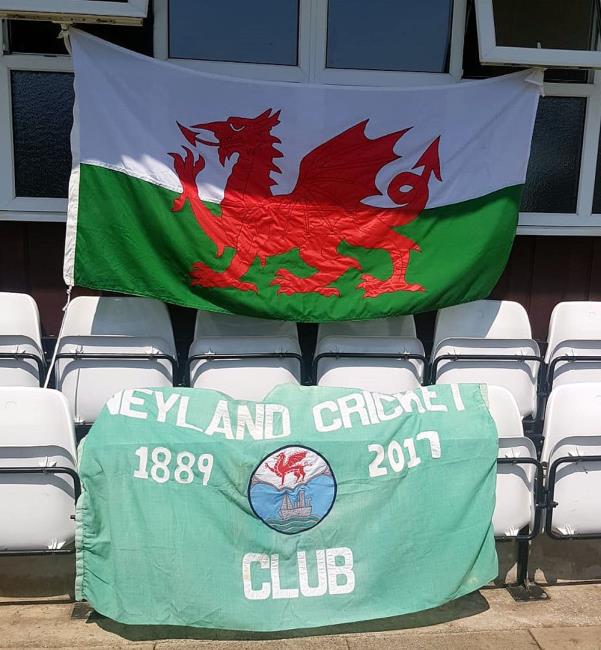 Wales and Neyland flags